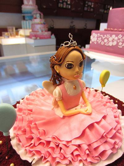 The meanie Princess Topper - Cake by three lights cakes