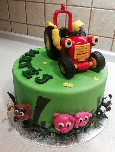 Tractor Tom - Cake by Majka Maruška