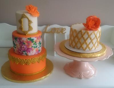 Bright and Bold Floral - Cake by Yum Cakes and Treats