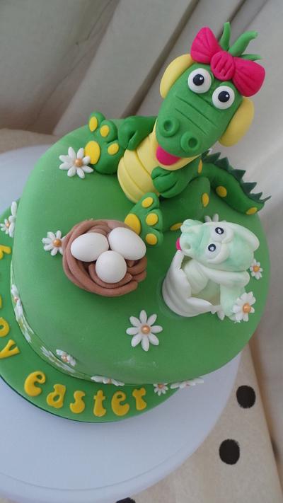 Alligator's Easter  - Cake by Jules Sweet Creations