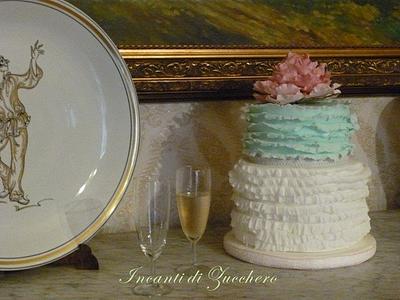 my first wedding cake peonie - Cake by incanti