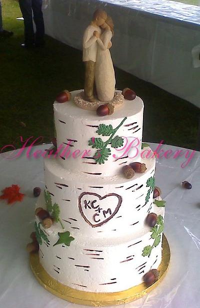 Birch Buttercream Cake - Cake by HeathersBakery