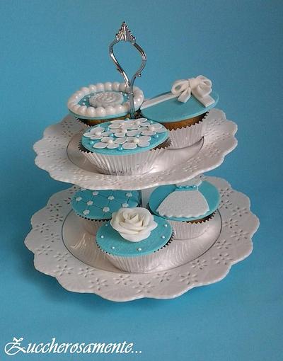 Tiffany cupcakes - Cake by Silvia Tartari