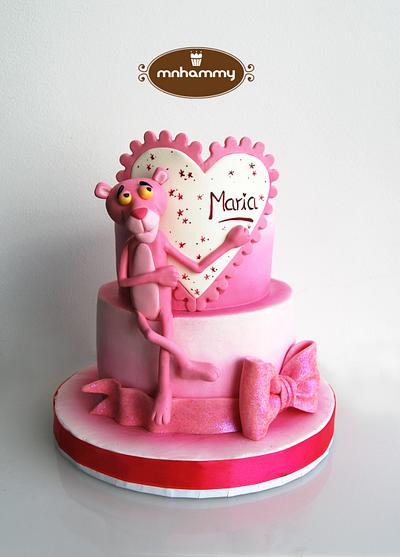 Pink Panther - Cake by Mnhammy by Sofia Salvador