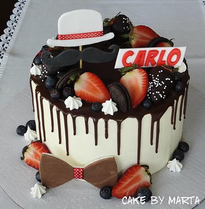 Drip cake for Carlo - Cake by MartaMc