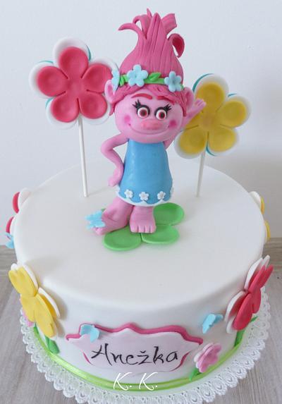 Poppy troll - Cake by KaterinaCakes