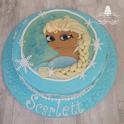 Elsa Frozen cake - Cake by Karens Crafted Cakes