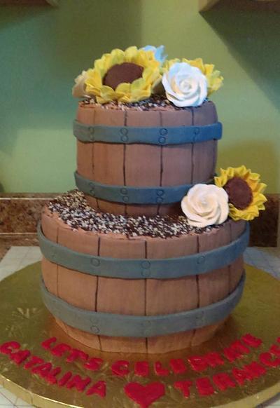 Catalina & Terance's Engagement Party Cake - Cake by Jazz