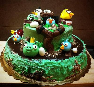 Angry birds - Cake by CupClod Cake Design