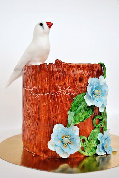cake with birdie - Cake by Alina Vaganova