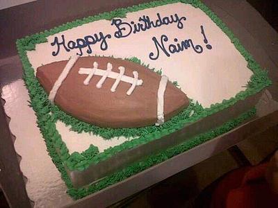 Football on the grass - Cake by GABRIELA AGUILAR