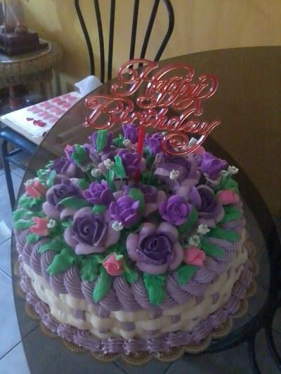 basket of flower - Cake by lot