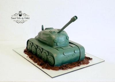 A Tank Cake  - Cake by Sweet Side of Cakes by Khamphet 