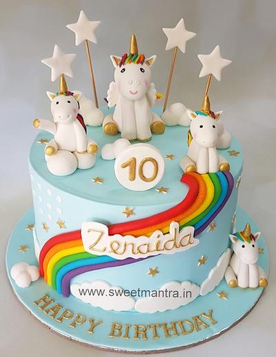 Unicorn fondant design cake - Cake by Sweet Mantra Homemade Customized Cakes Pune