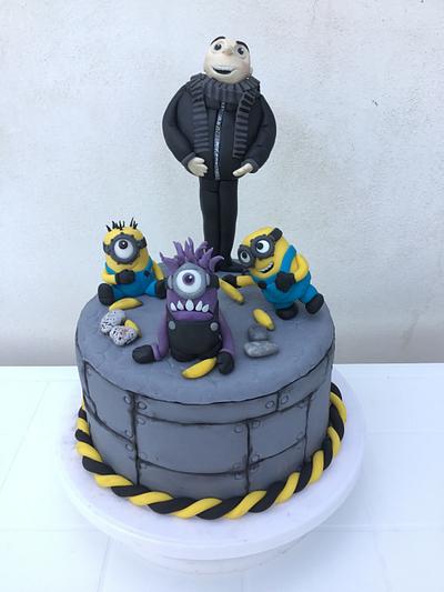 Despicable me cake - Cake by Di Art Cookies 