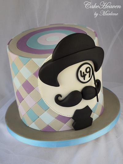 Moustache Birthday Cake - Cake by CakeHeaven by Marlene