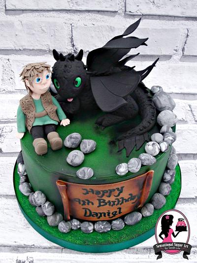 How to Train your Dragon Themed Cake - Cake by Sensational Sugar Art by Sarah Lou