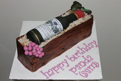 Wine gift box cake - Cake by Sakshi gupta
