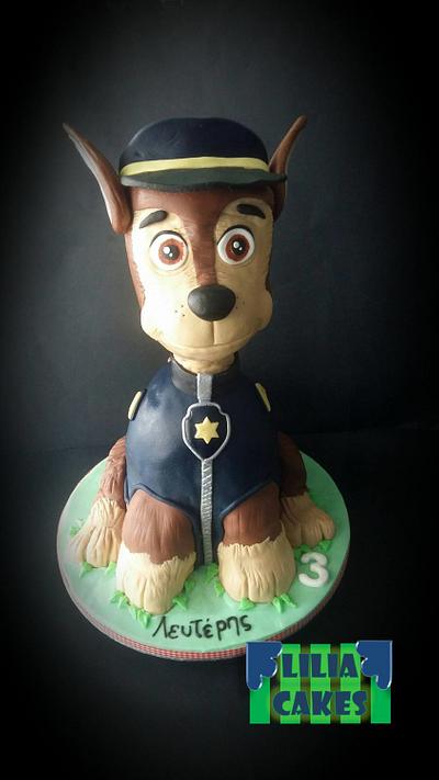 3D Chase from Paw Patroll  - Cake by LiliaCakes