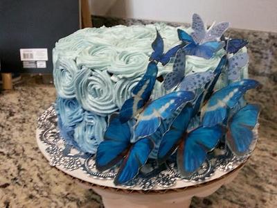 Butterflies in Flight - Cake by Melanie
