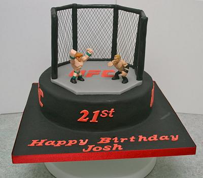UFC Cage fighting - Cake by Sweet_Tooth