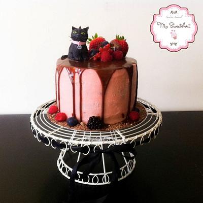 Red Fruits Chocolate Cake - Cake by My Sweet Art