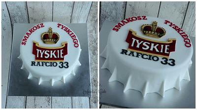 Tyskie bottle cap cake - Cake by Aurelia's Cake