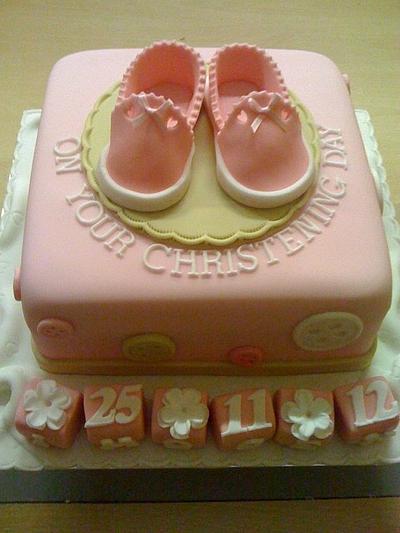 Booties and Buttons.  - Cake by Amber Catering and Cakes