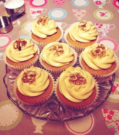 Coffee and Walnut Cupcakes. - Cake by Lilie Rose Walshe