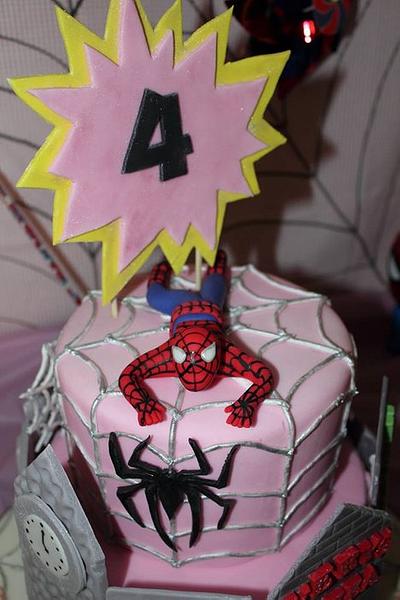 A Girls Spiderman Cake! - Cake by Fidanzos