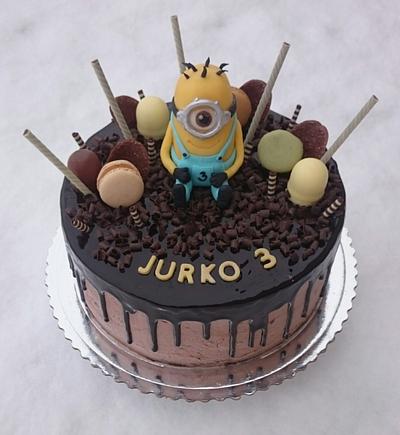 Chocolate cake with minion - Cake by AndyCake