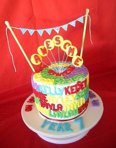 Year 7 graduation cake - Cake by Kathy Cope