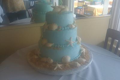 SeaShell Wedding Cake - Cake by Priscilla