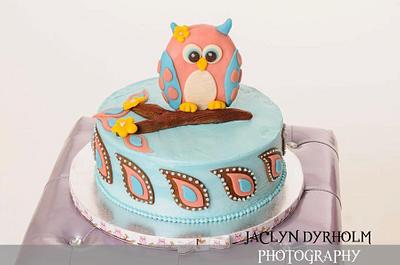 Owl Birthday Cake - Cake by horsecountrycakes