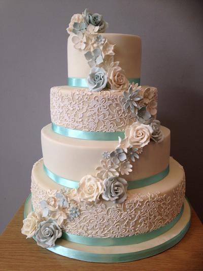 Lace n bloom - Cake by Mrs Macs Cakes