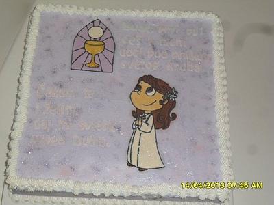 nika_first communion - Cake by irena11