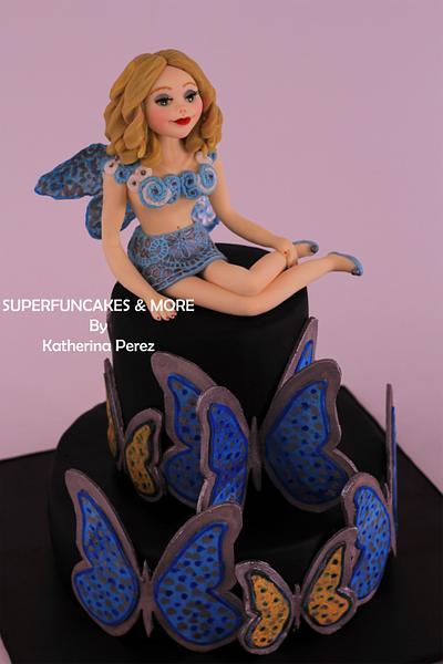 Blue - Spring Fairy Tale Collaboration - Cake by Super Fun Cakes & More (Katherina Perez)