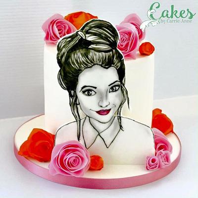 Hand painted Zoella - Cake by Carrie-Anne Dallas