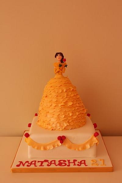 Belle two tier cake  - Cake by Tillymakes