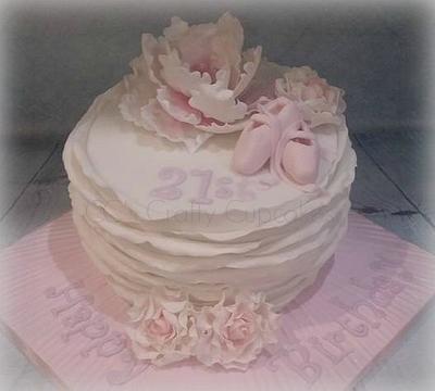 21st Ballet cake - Cake by Cathy Clynes