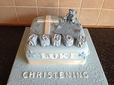 christening cake - Cake by Mandy