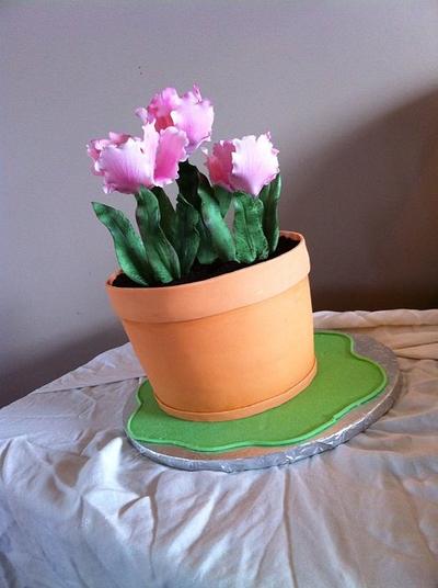 Flower Pot Cake from SugarEd Productions.com  - Cake by paula0712