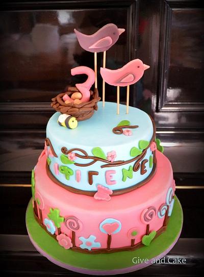 birdy cake - Cake by giveandcake