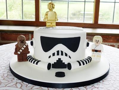 Star Wars Stormtrooper helmet cake - Cake by Angel Cake Design