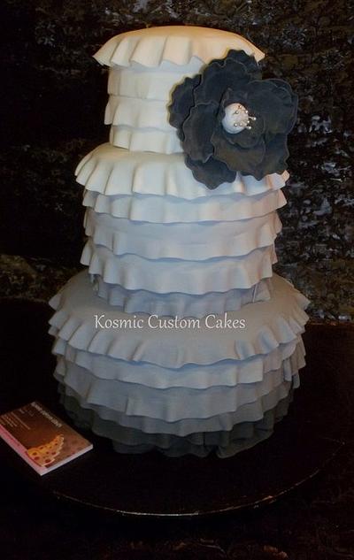 Shades of Grey! - Cake by Kosmic Custom Cakes