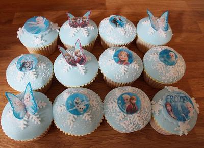 Frozen themed cupcakes - Cake by Cake Wonderland