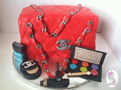 Chanel Bag w/edible makeup - Cake by TheCakeBar