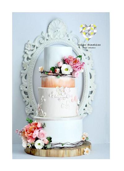 Bridal shower cake - Cake by Hello Sunshine Cake Studio