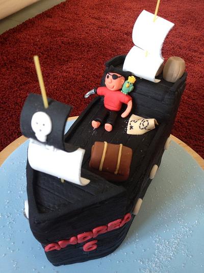 Pirate ship - Cake by Ashley Taylor Wood
