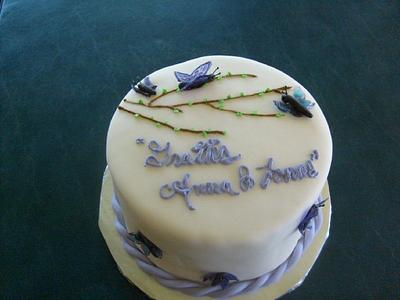 Swedish Bridal Shower - Cake by Pamela